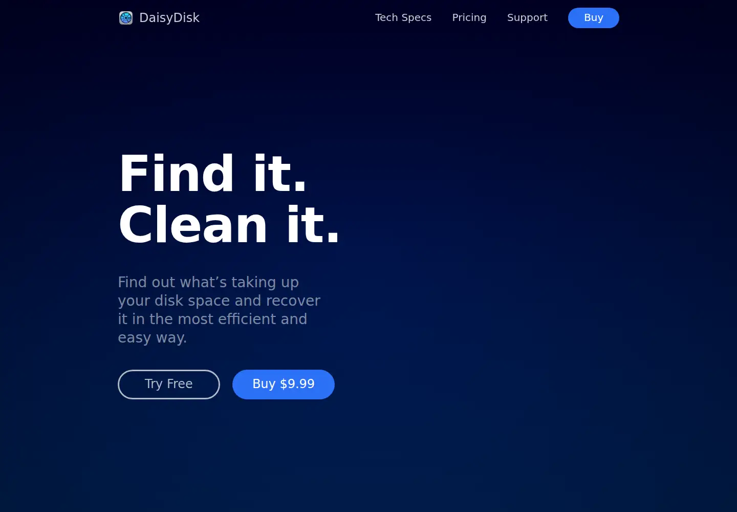 Screenshot of daisydiskapp.com