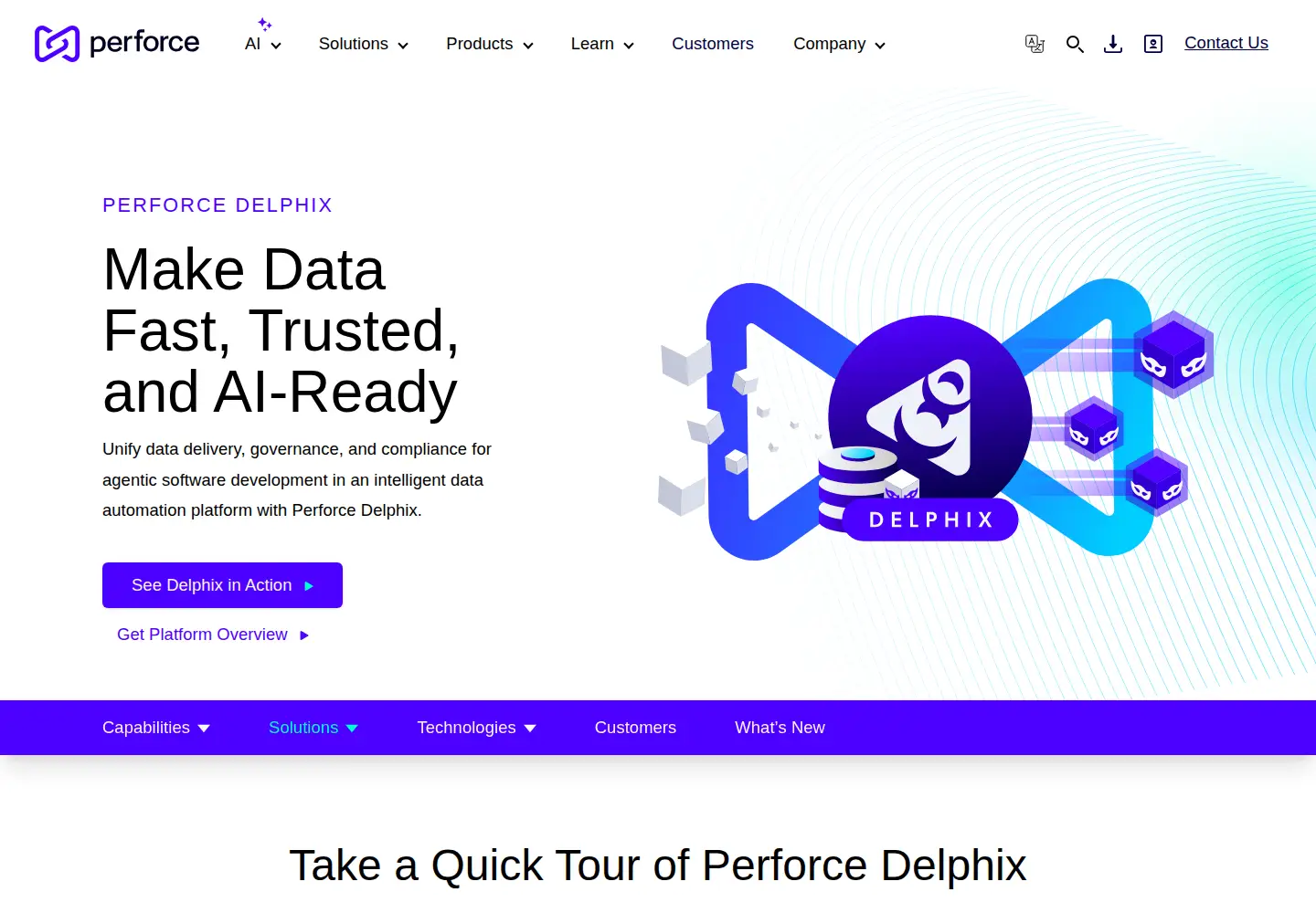 Screenshot of delphix.com
