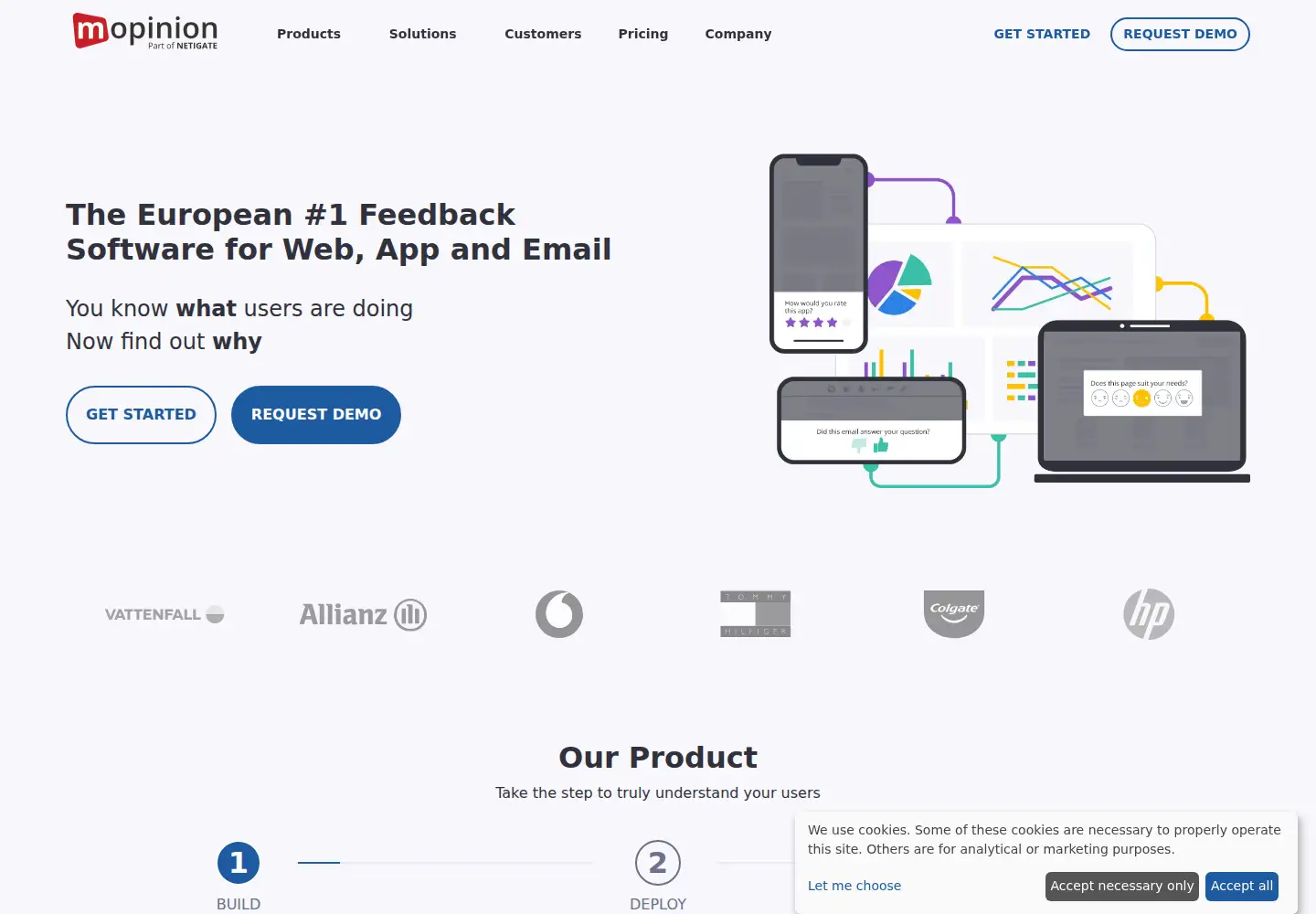 Captured homepage of mopinion.com in the current scan