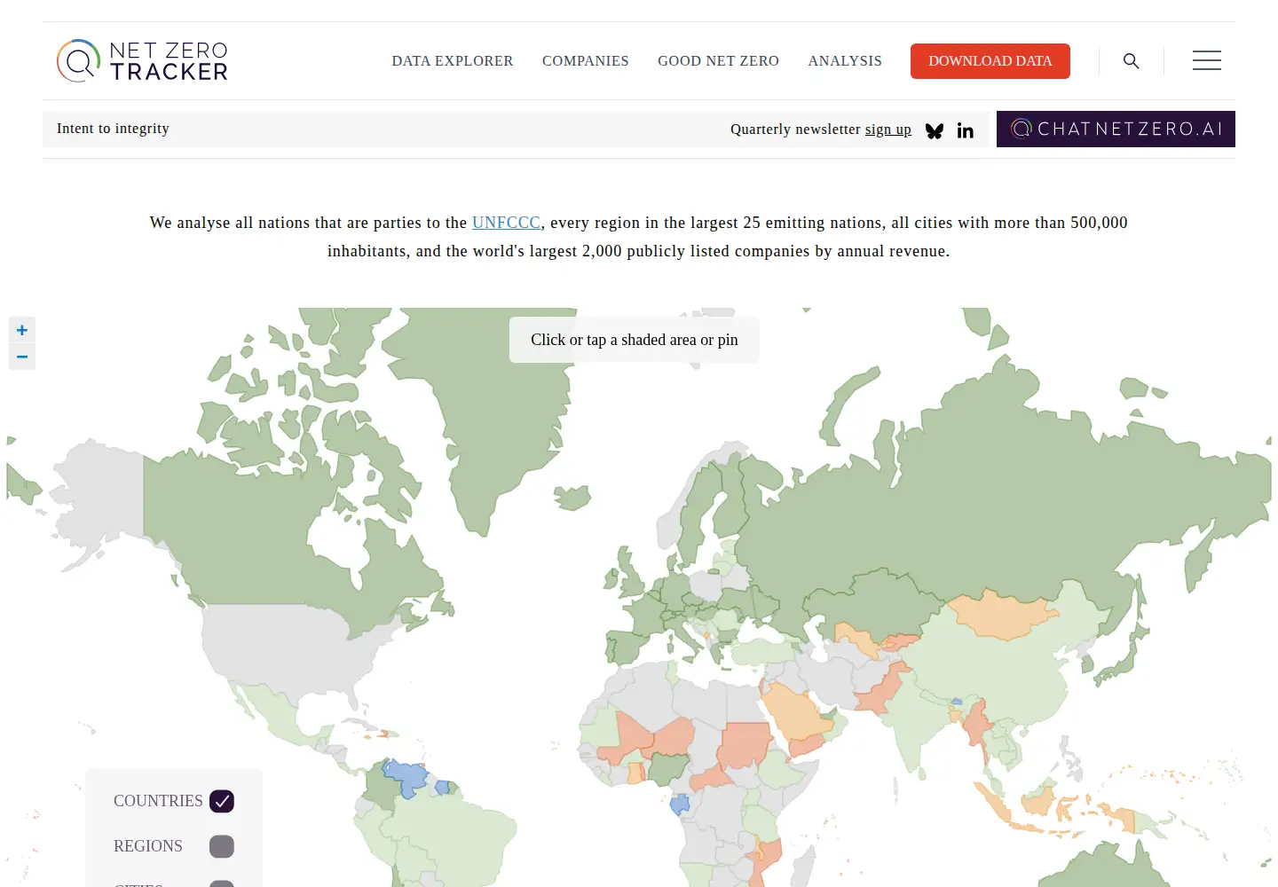Screenshot of zerotracker.net