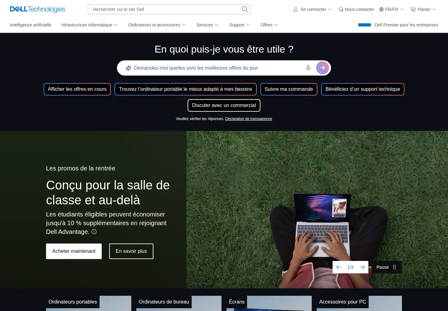 Screenshot of dell.com