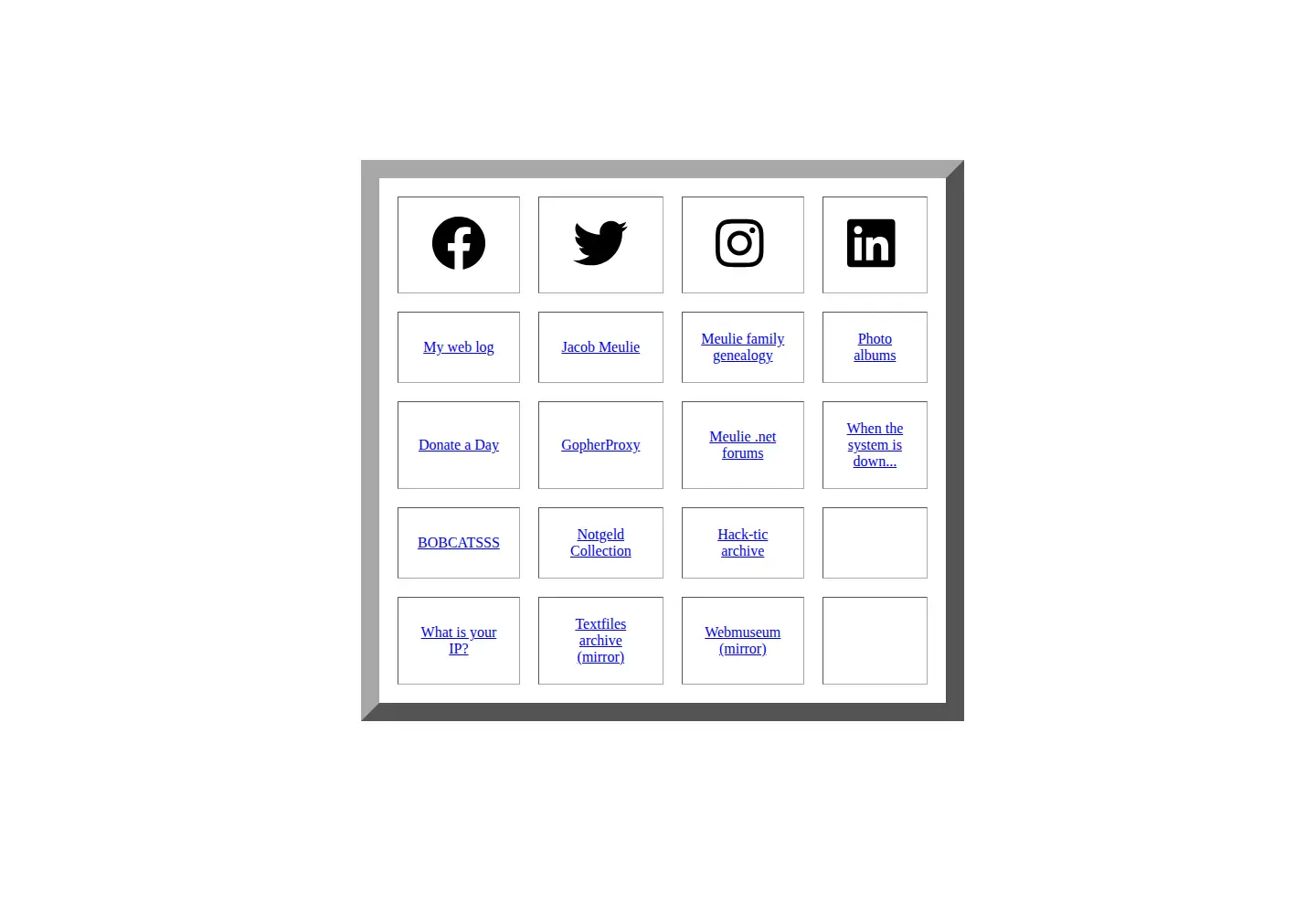 Screenshot of meulie.net