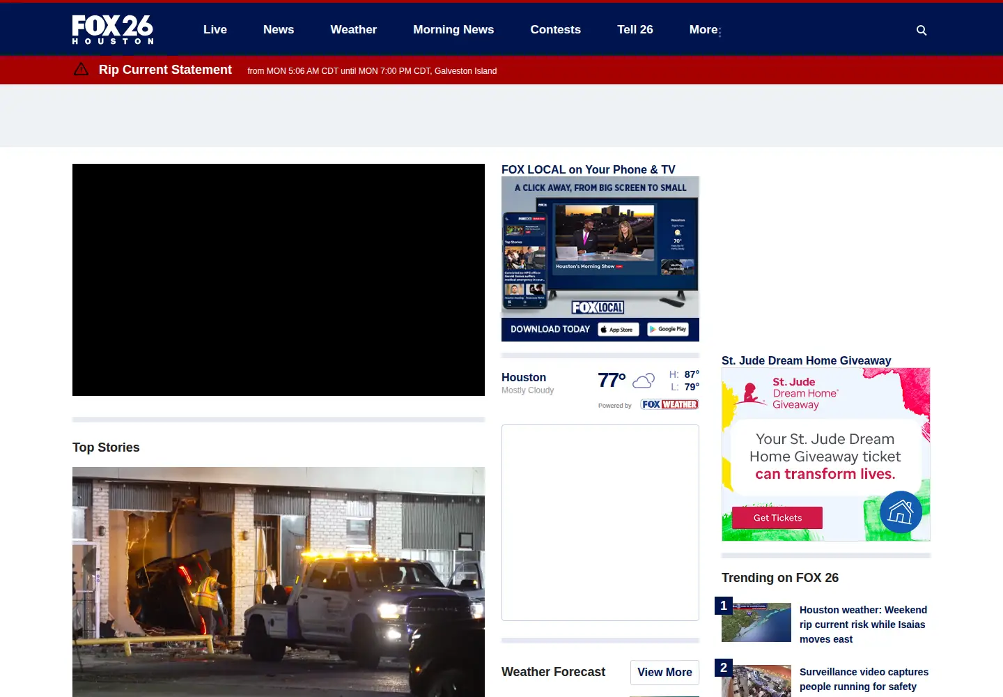 Screenshot of fox26houston.com