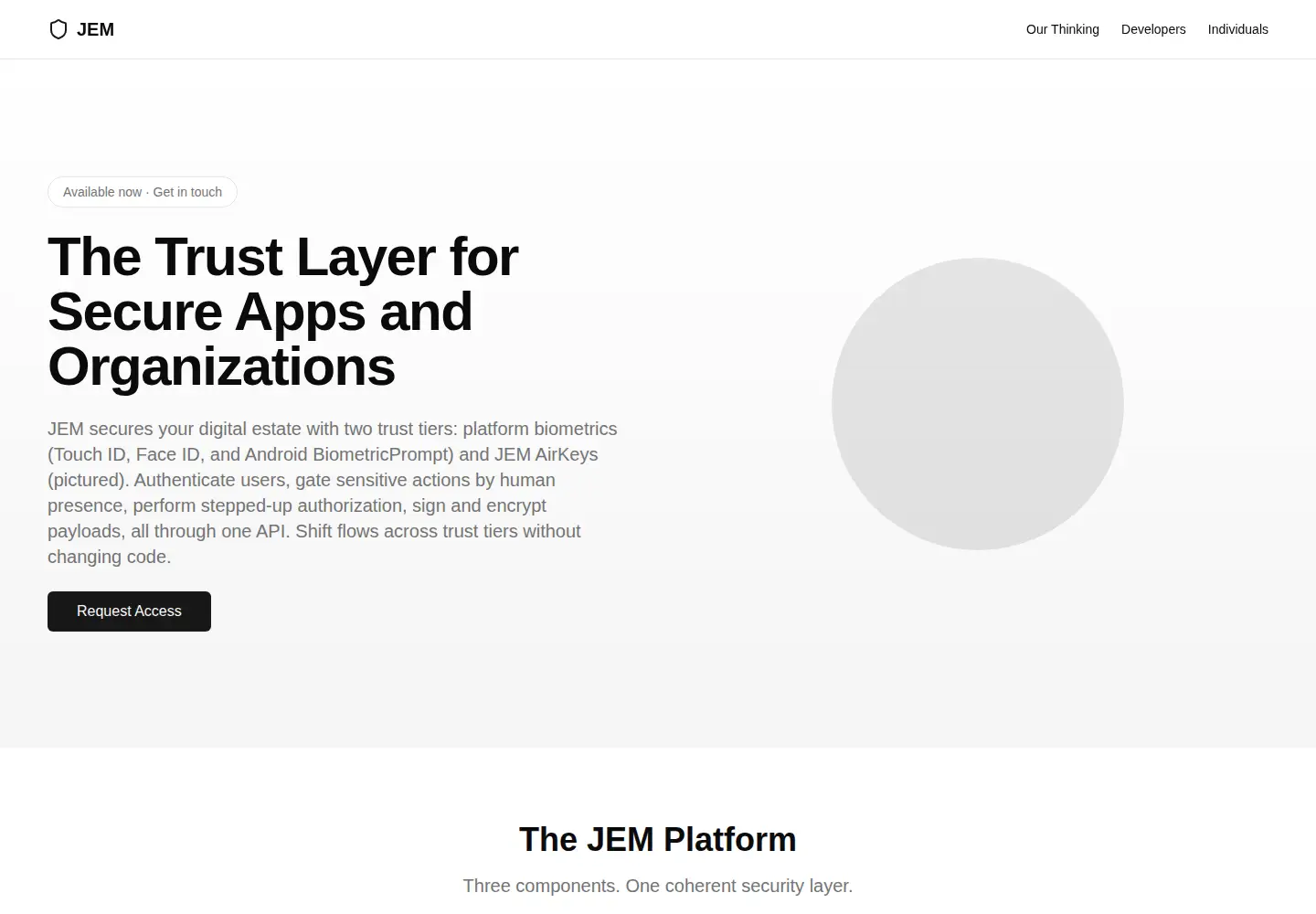 Screenshot of jempass.com