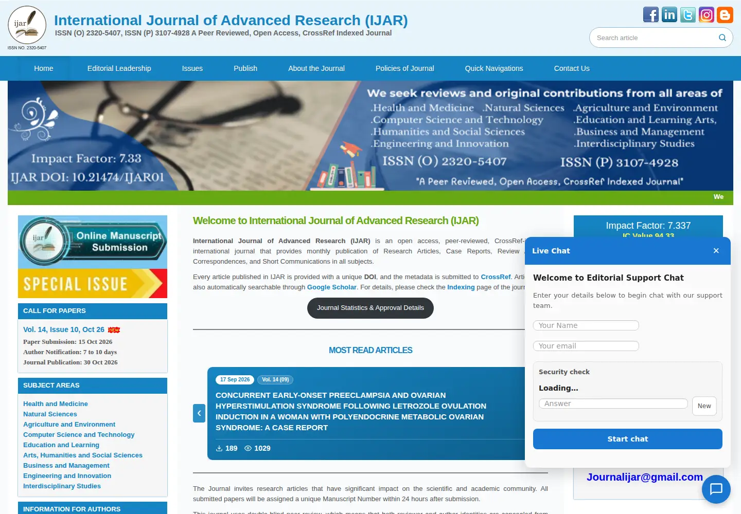 Screenshot of journalijar.com