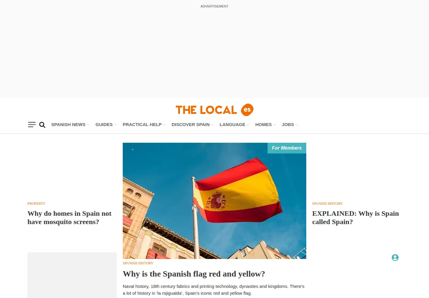 Screenshot of thelocal.es