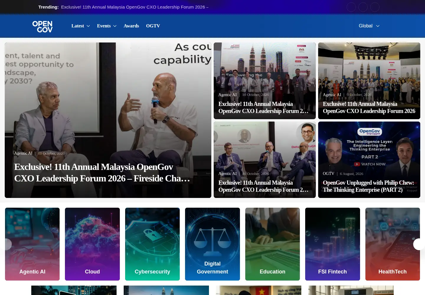 Screenshot of opengovasia.com
