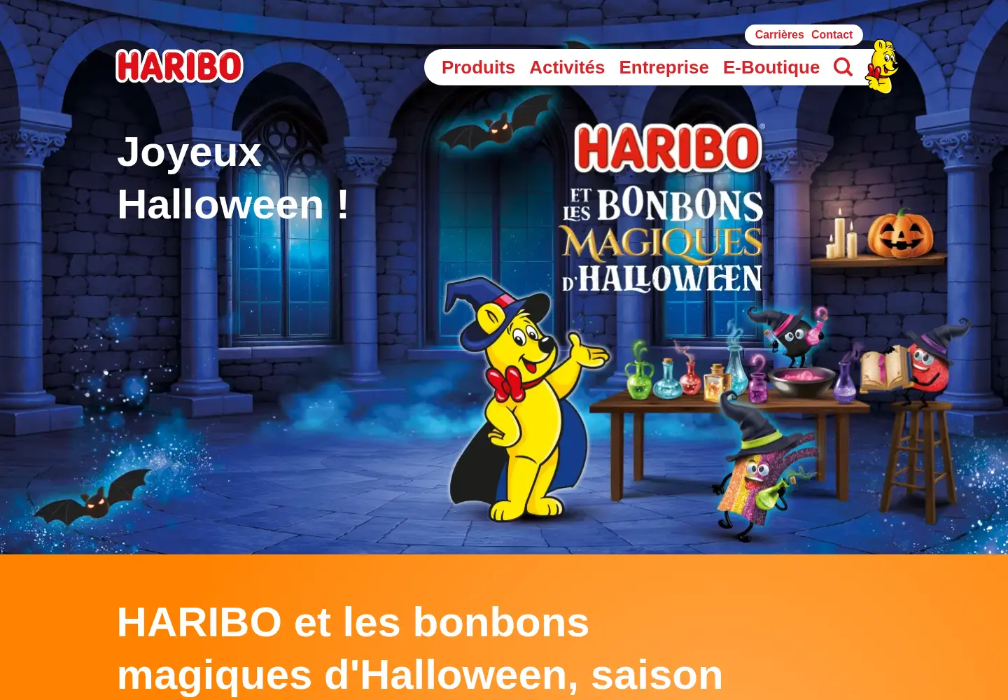 Screenshot of haribo.com