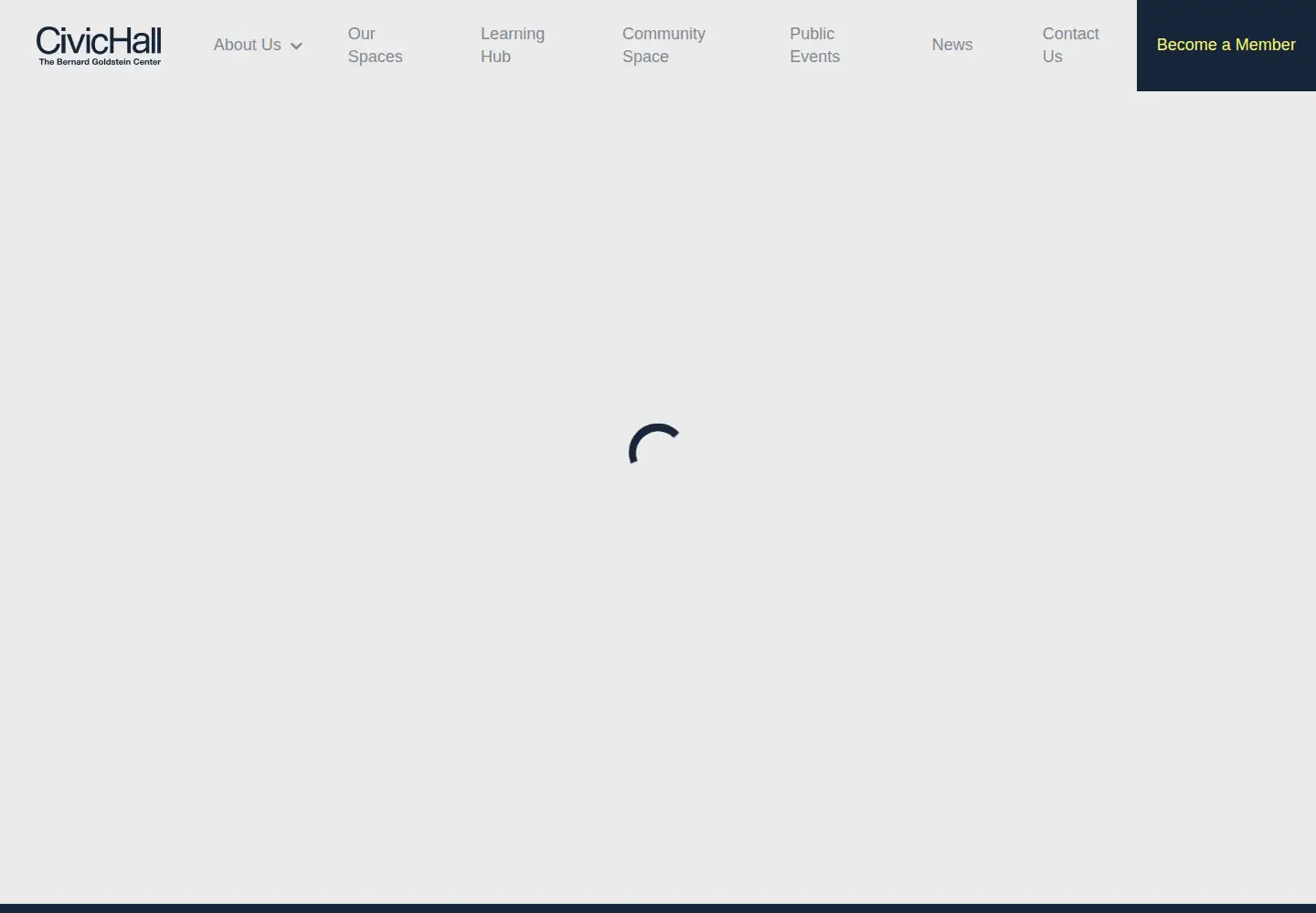 Captured homepage of civichall.org in the current scan