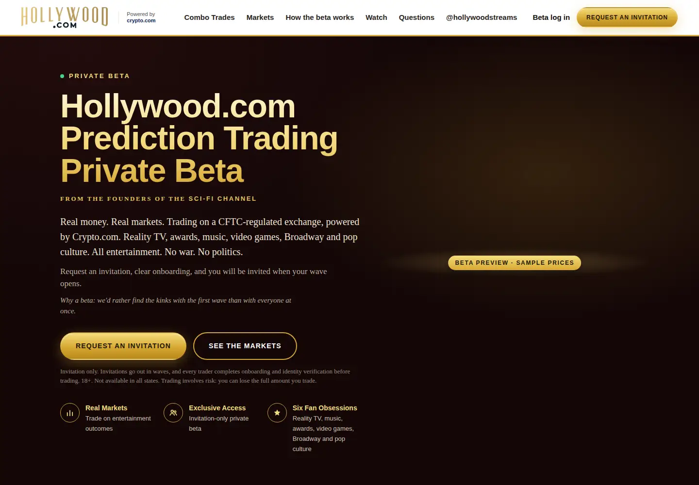 Screenshot of hollywood.com