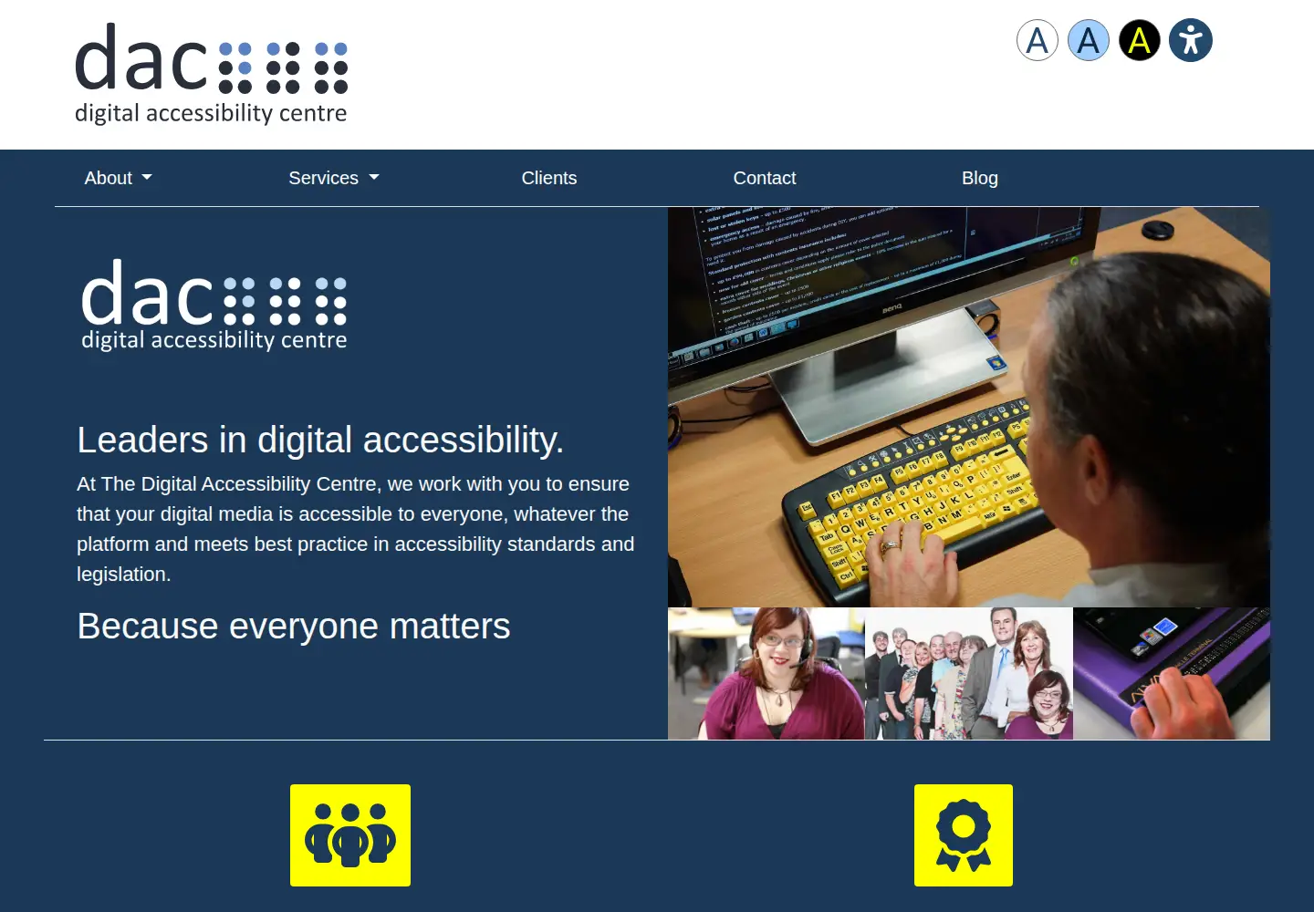 Screenshot of digitalaccessibilitycentre.org