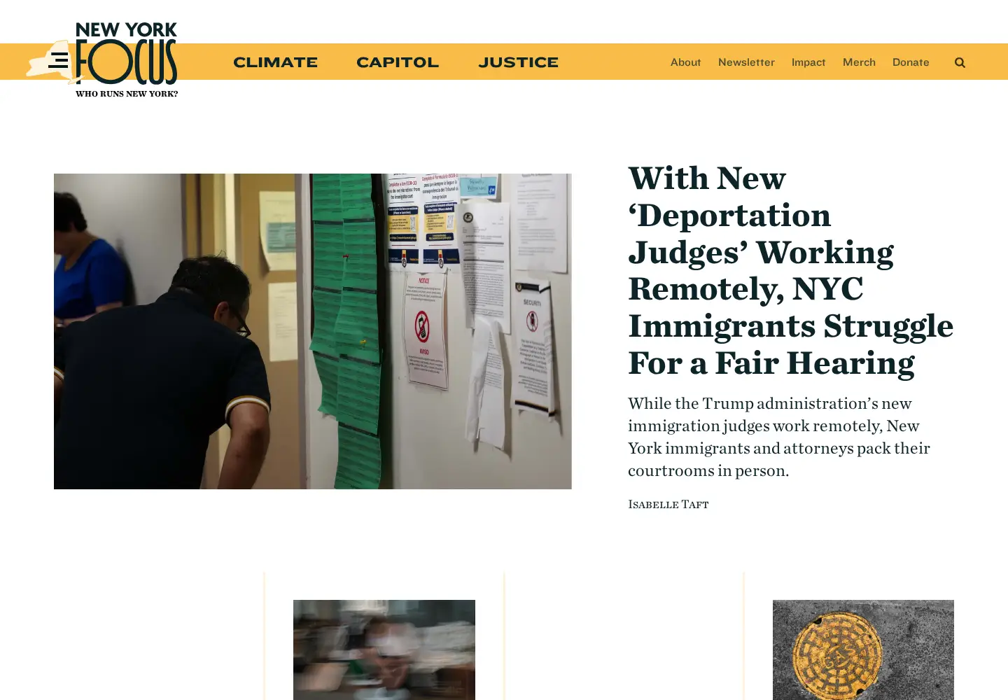 Captured homepage of nysfocus.com in the current scan