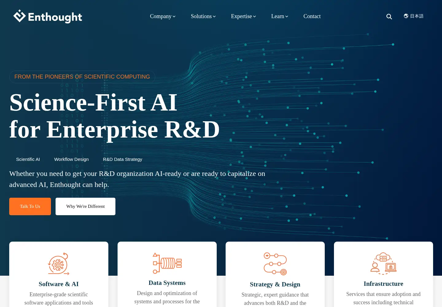 Screenshot of enthought.com
