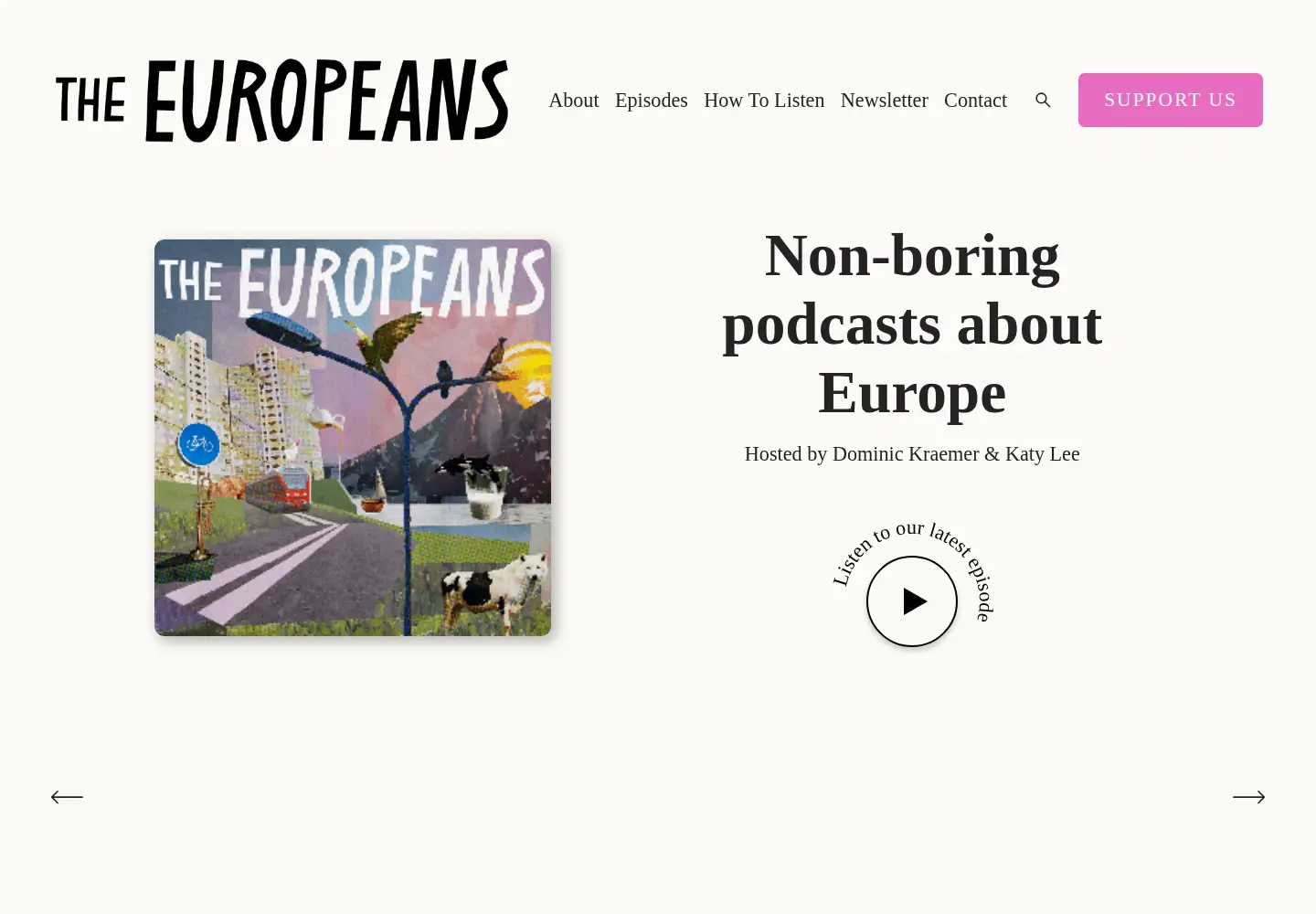 Screenshot of europeanspodcast.com