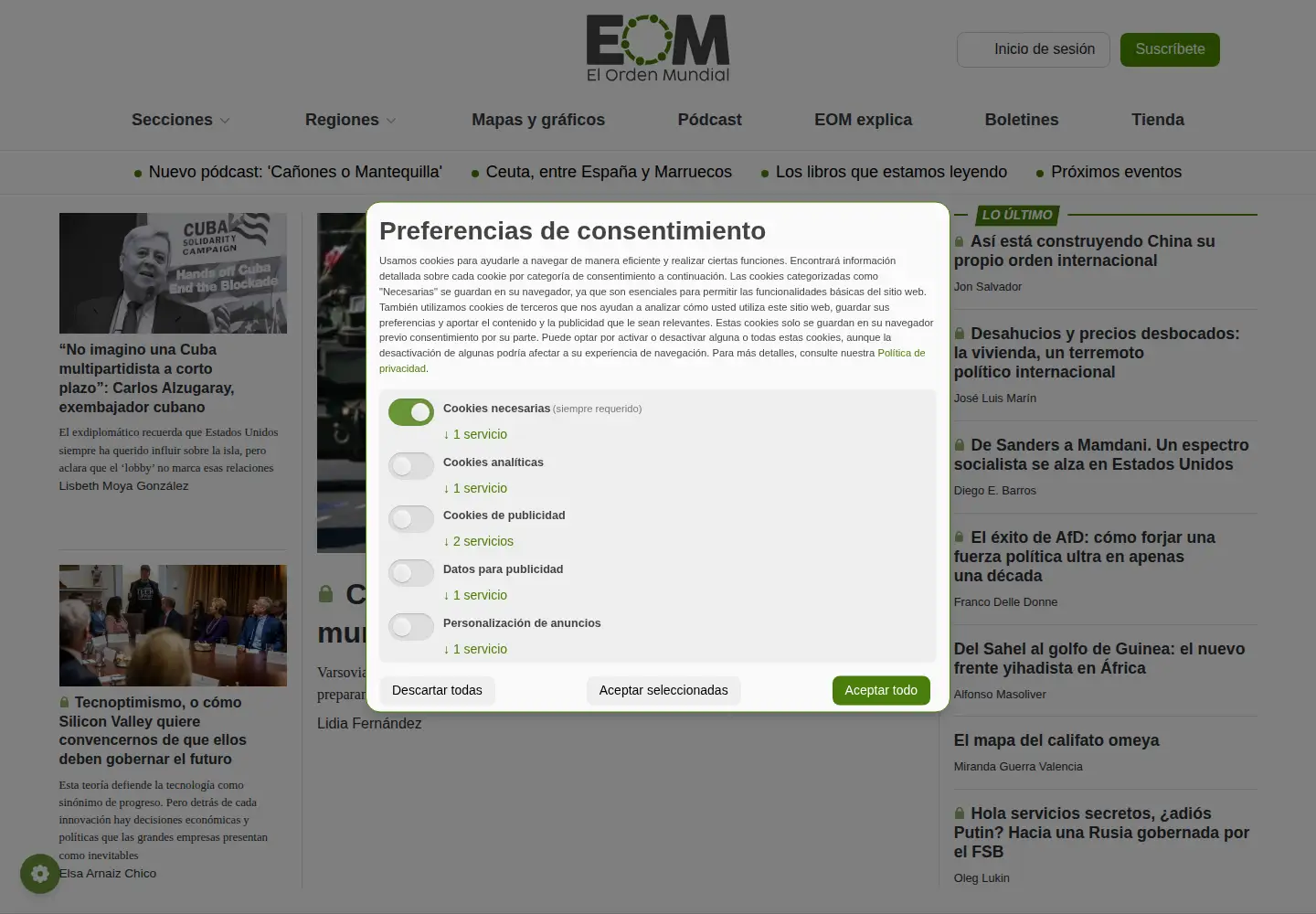 Screenshot of elordenmundial.com