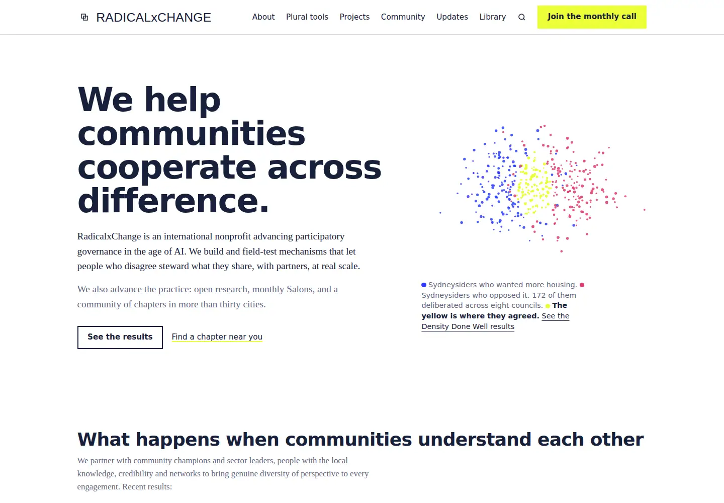 Screenshot of radicalxchange.org