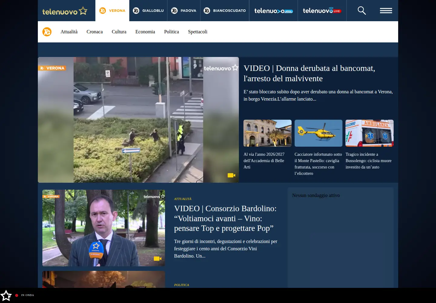 Screenshot of tgverona.it