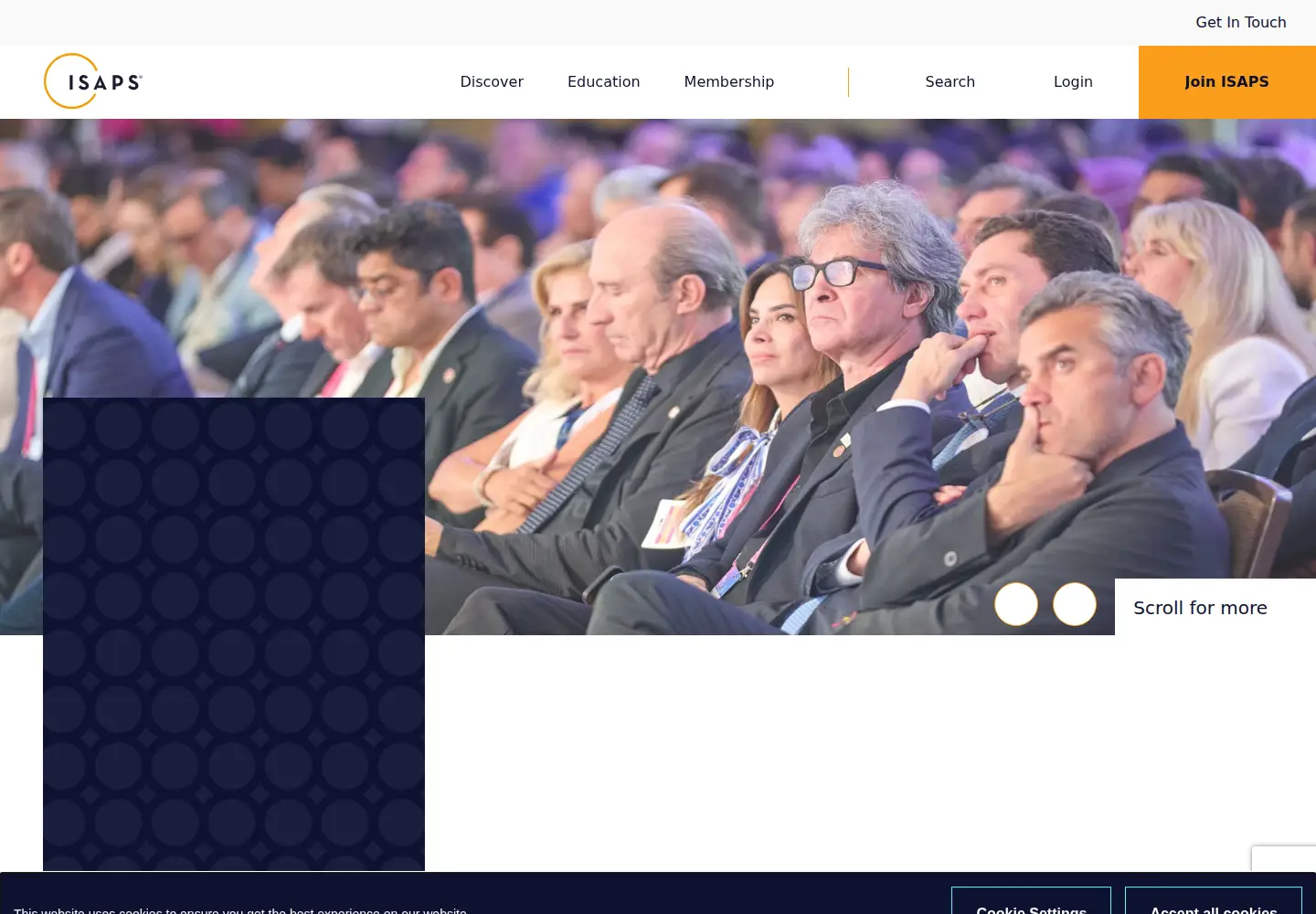 Screenshot of isaps.org