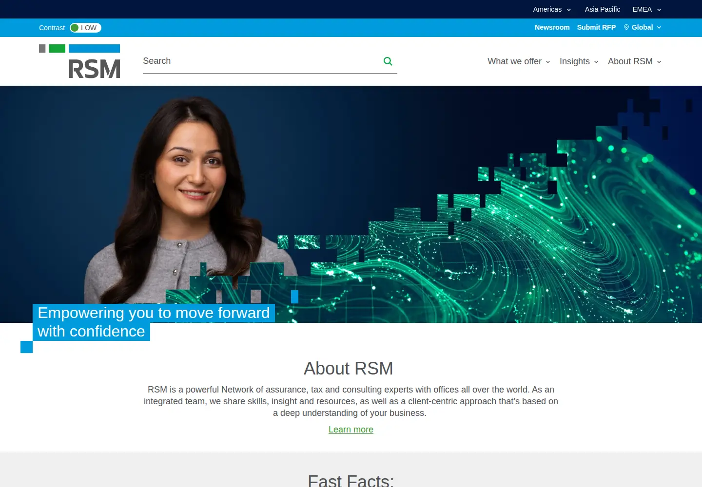 Screenshot of rsm.global