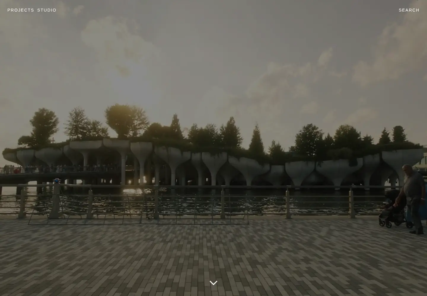 Captured homepage of heatherwick.com in the current scan