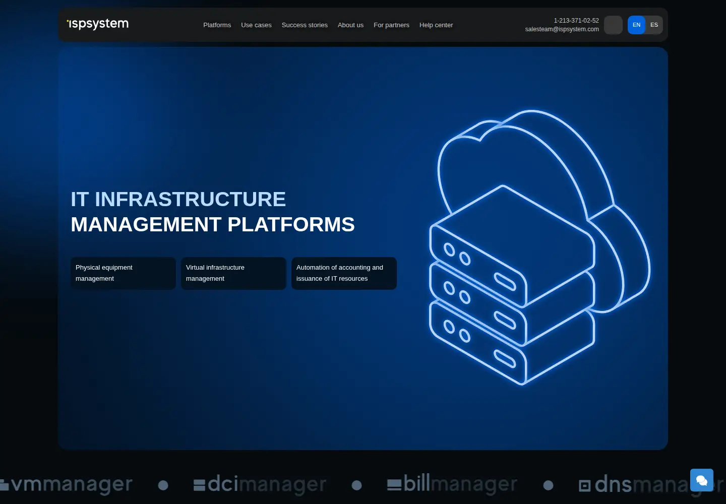 Screenshot of ispsystem.com