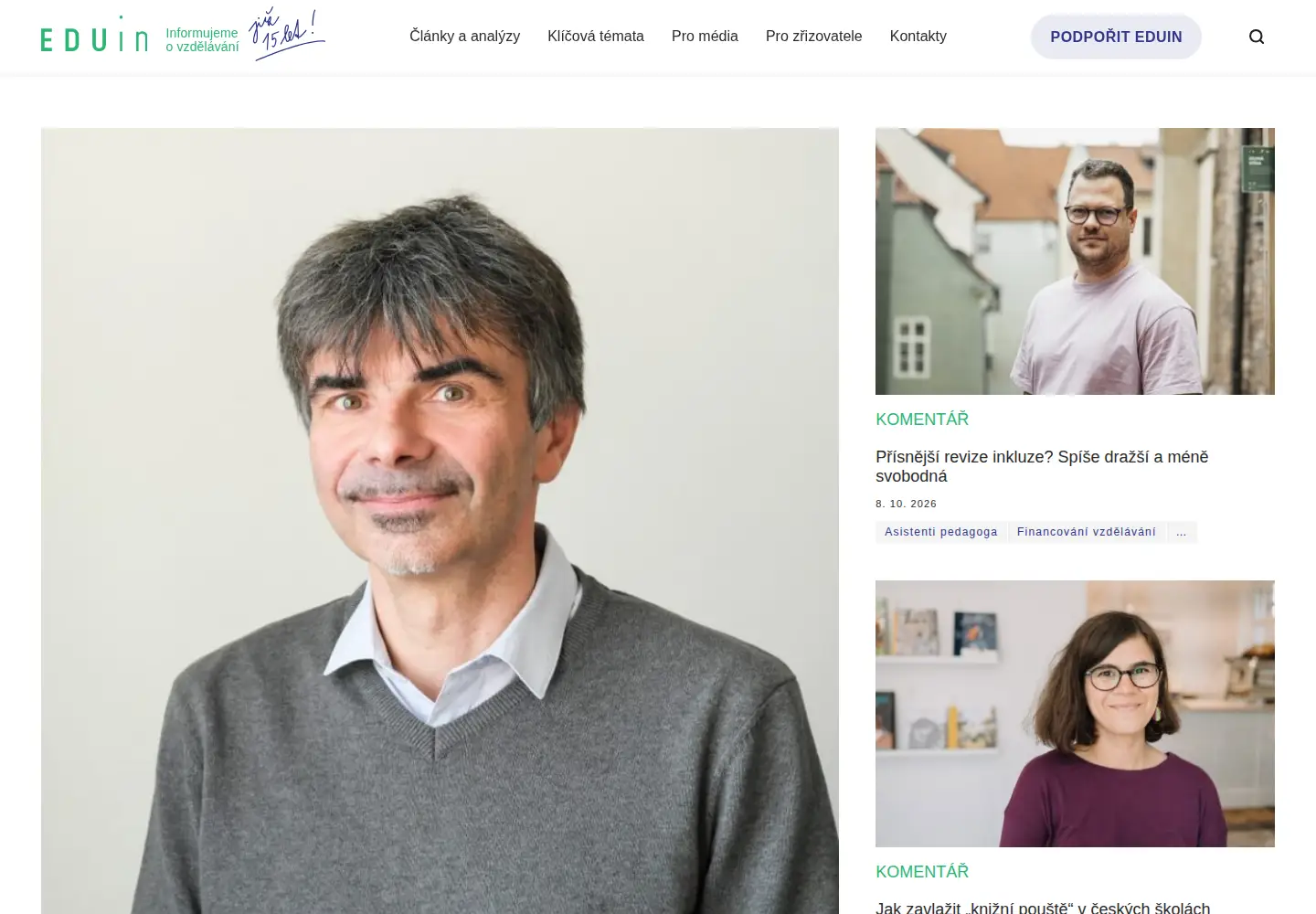 Screenshot of eduin.cz