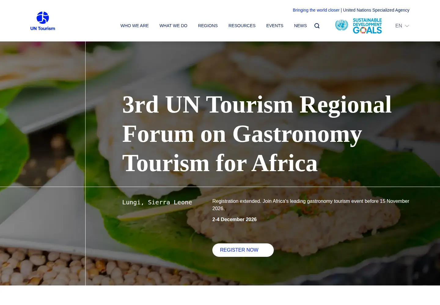 Screenshot of untourism.int