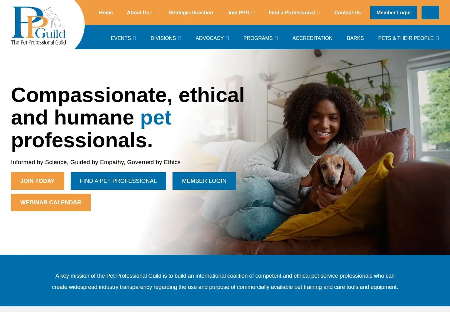 Screenshot of petprofessionalguild.com