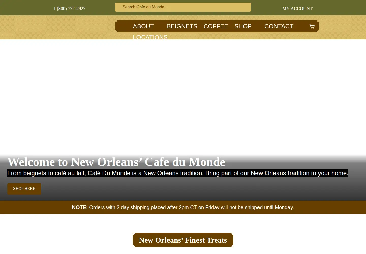 Captured homepage of cafedumonde.com in the current scan