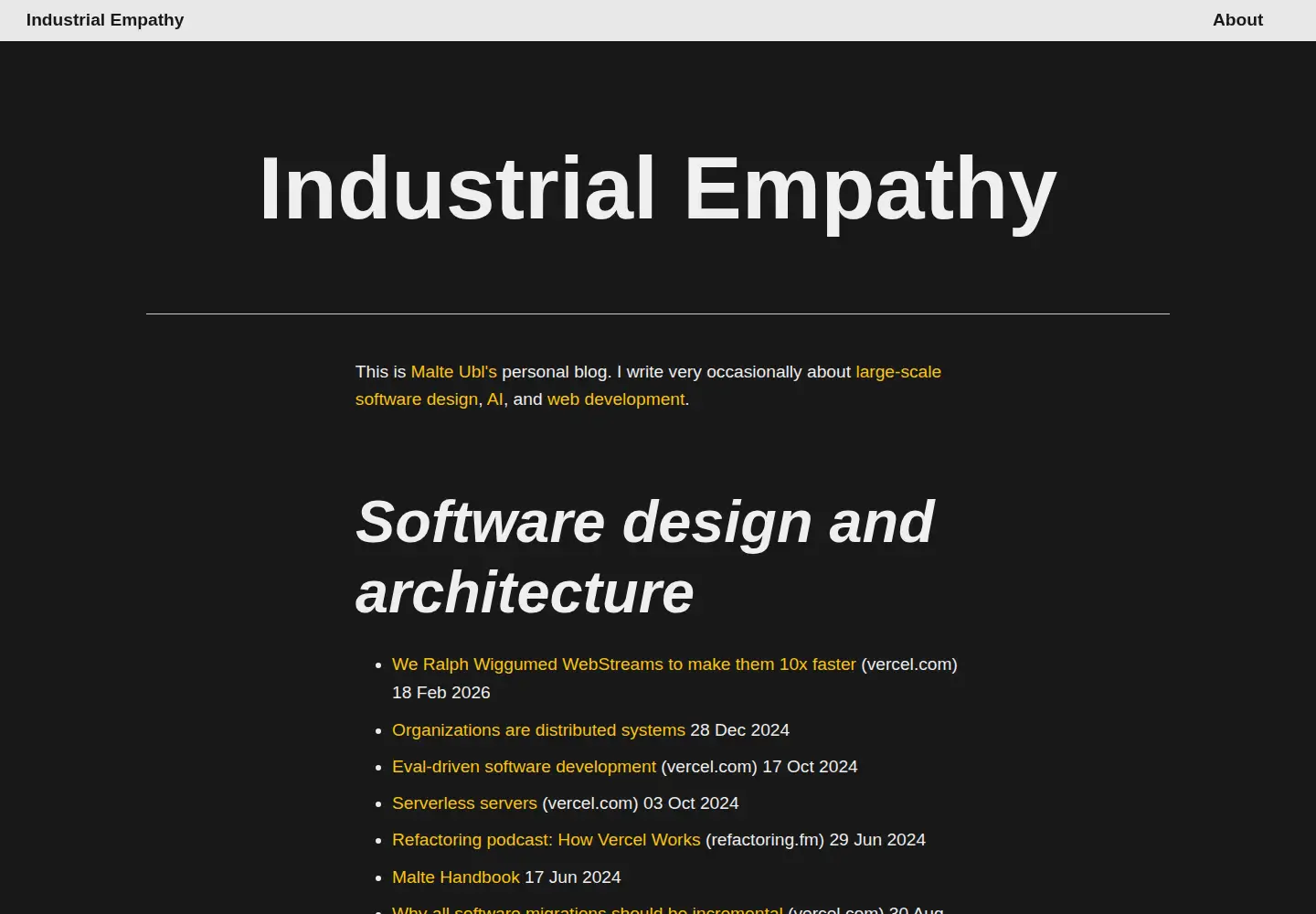 Screenshot of industrialempathy.com