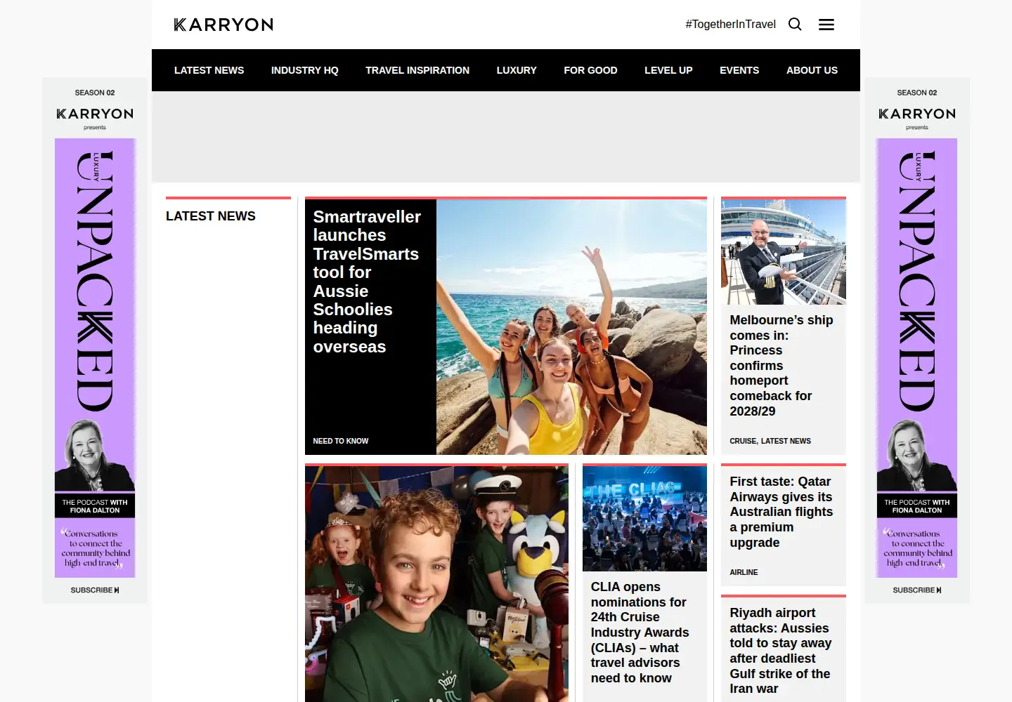 Screenshot of karryon.com.au