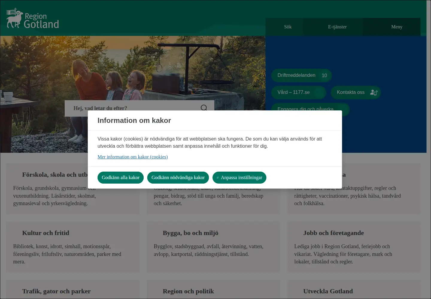 Screenshot of gotland.se