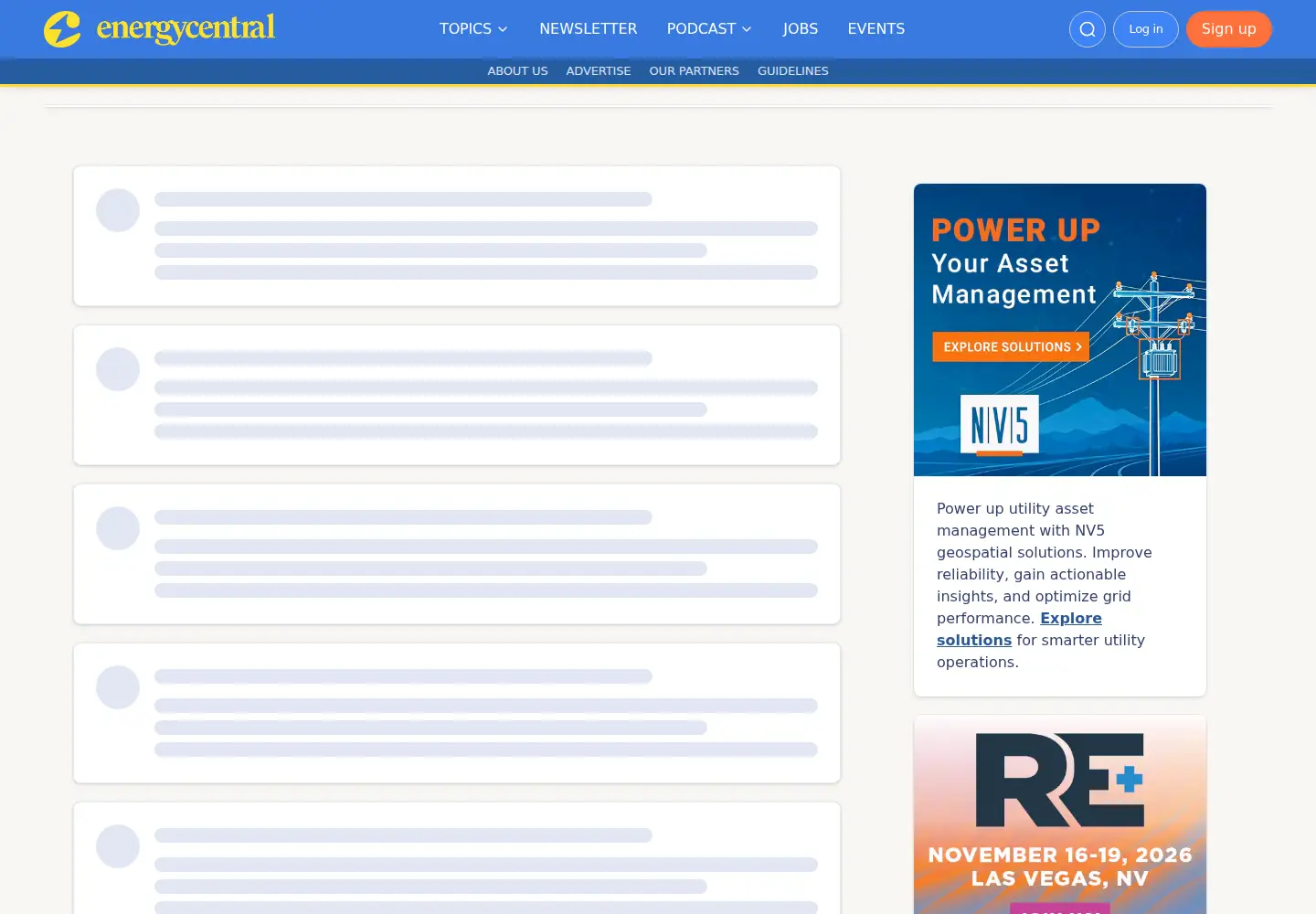 Screenshot of energycentral.com