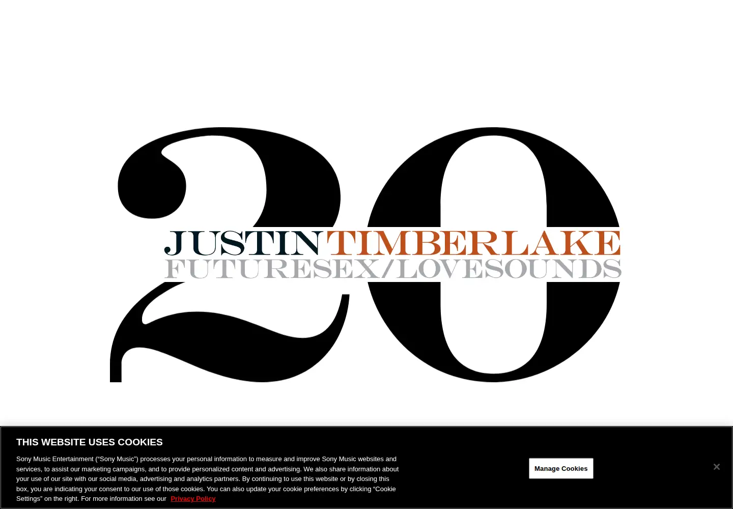Screenshot of justintimberlake.com