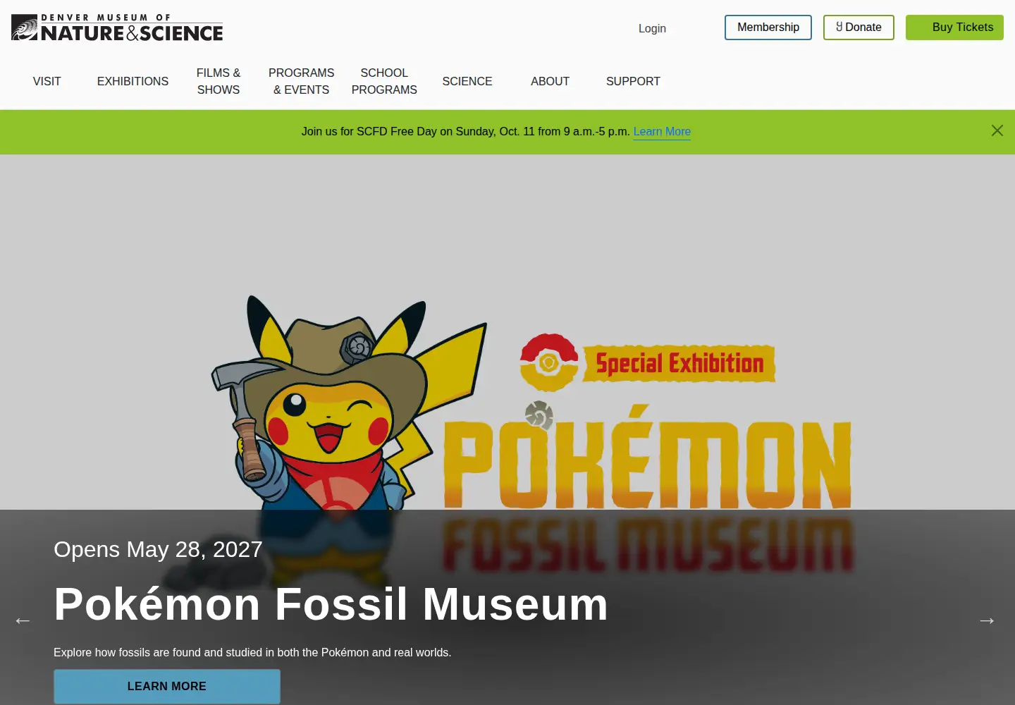 Screenshot of dmns.org
