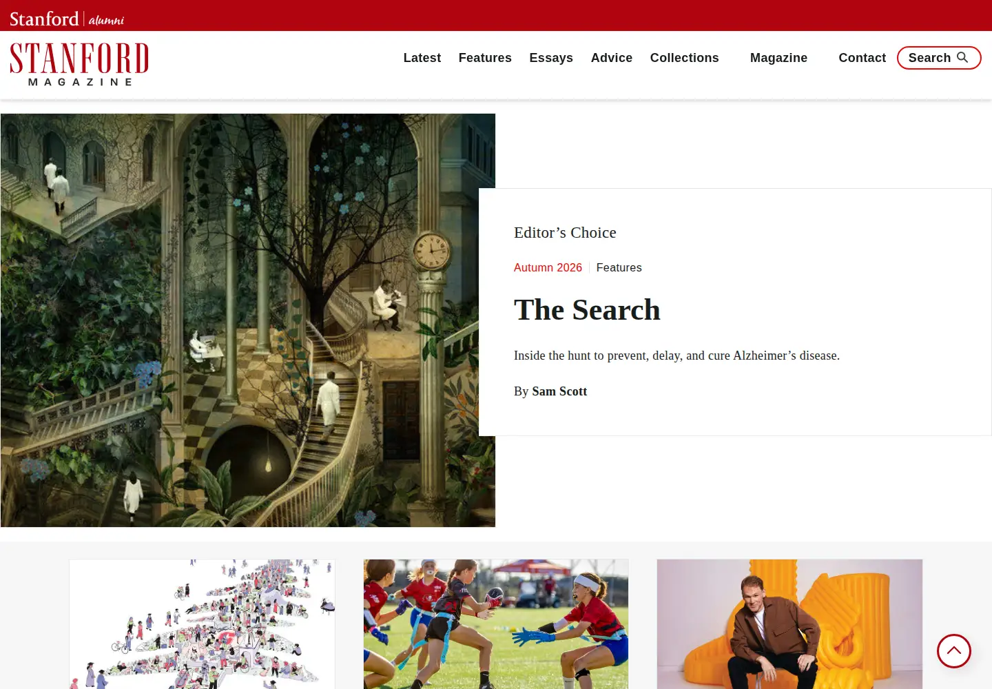 Screenshot of stanfordmag.org