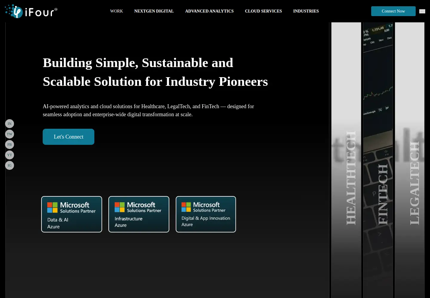 Captured homepage of ifourtechnolab.com in the current scan