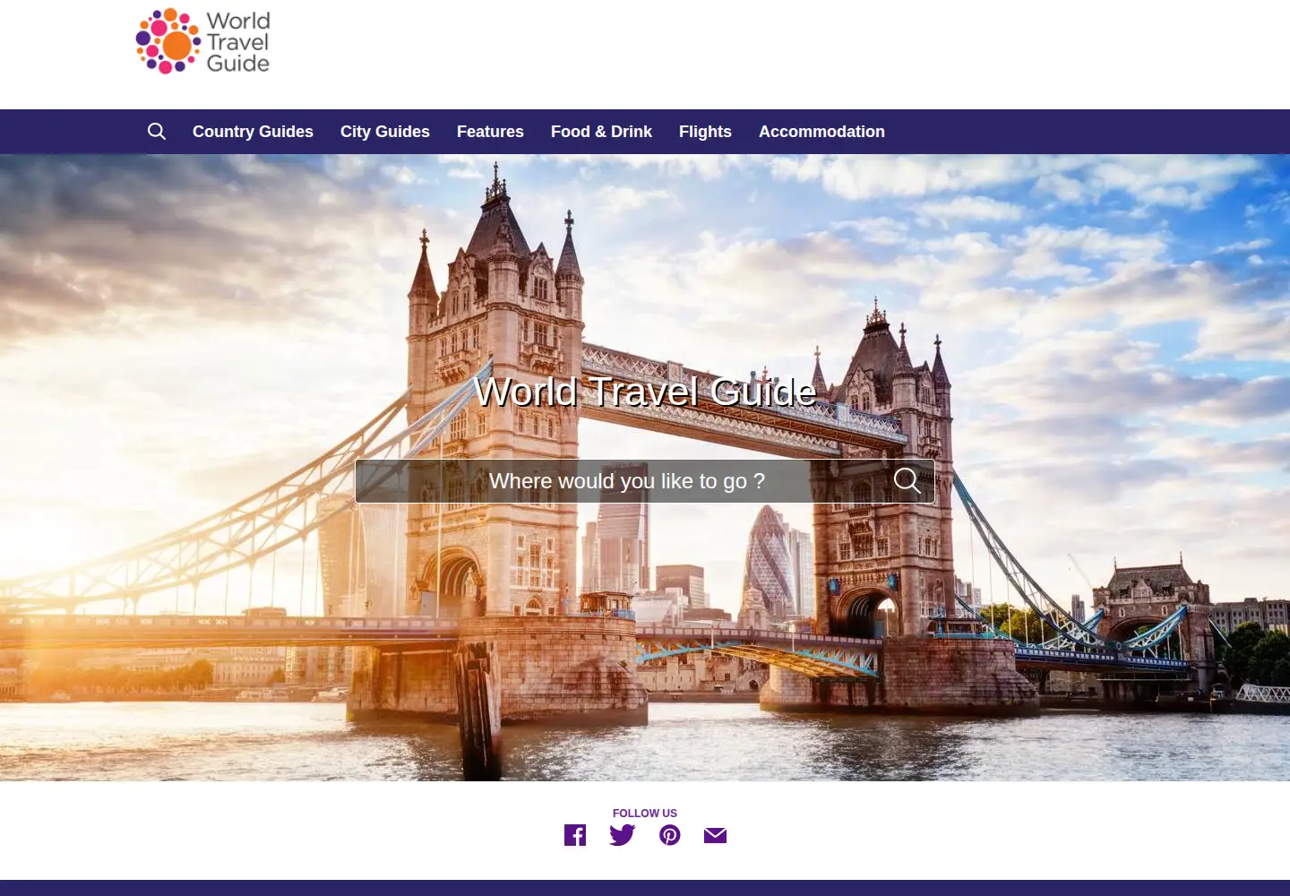 Screenshot of worldtravelguide.net