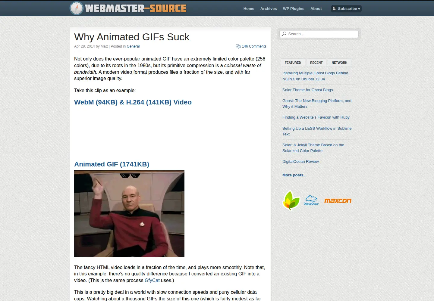 Captured homepage of webmaster-source.com in the current scan