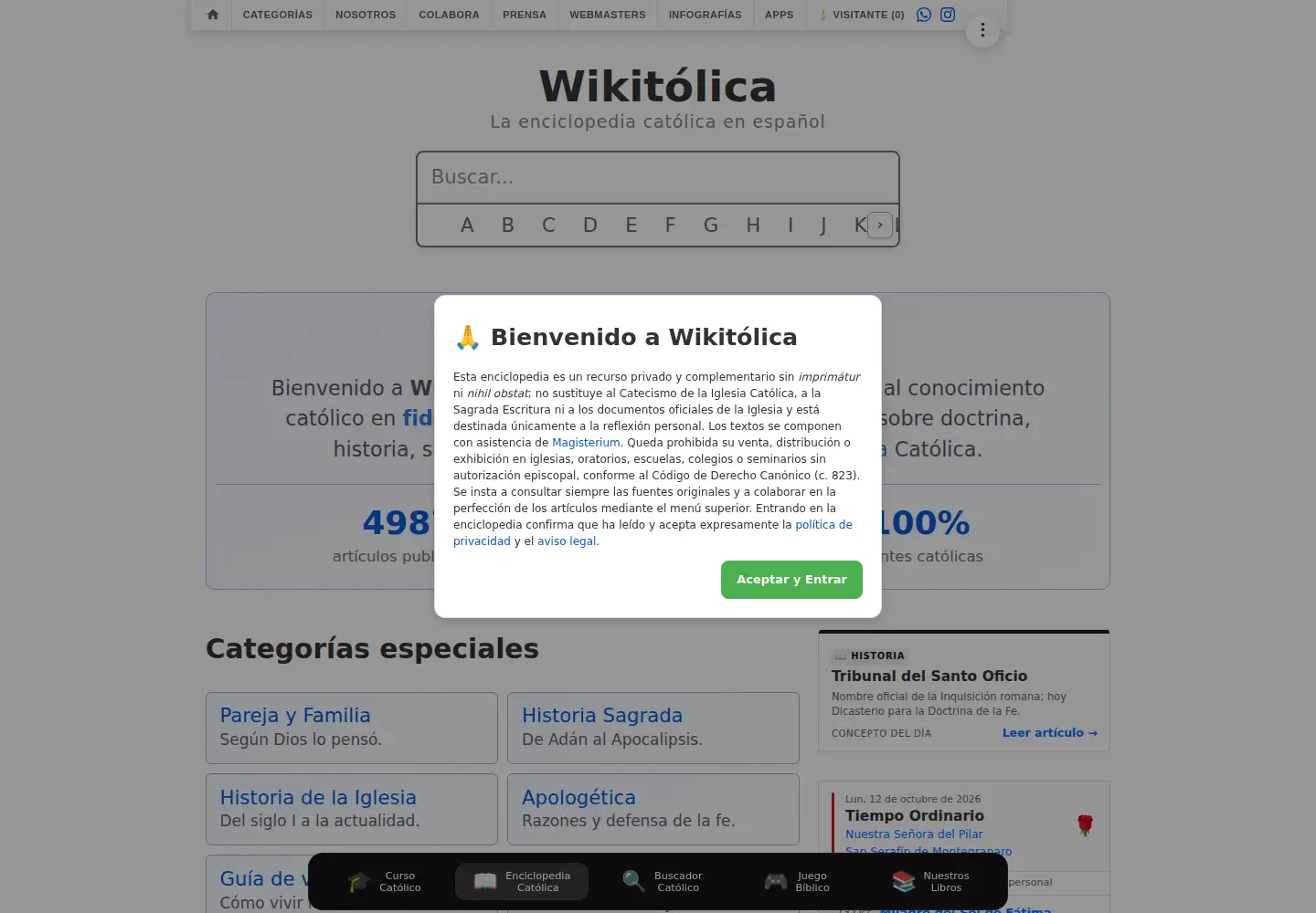 Screenshot of wikitolica.com