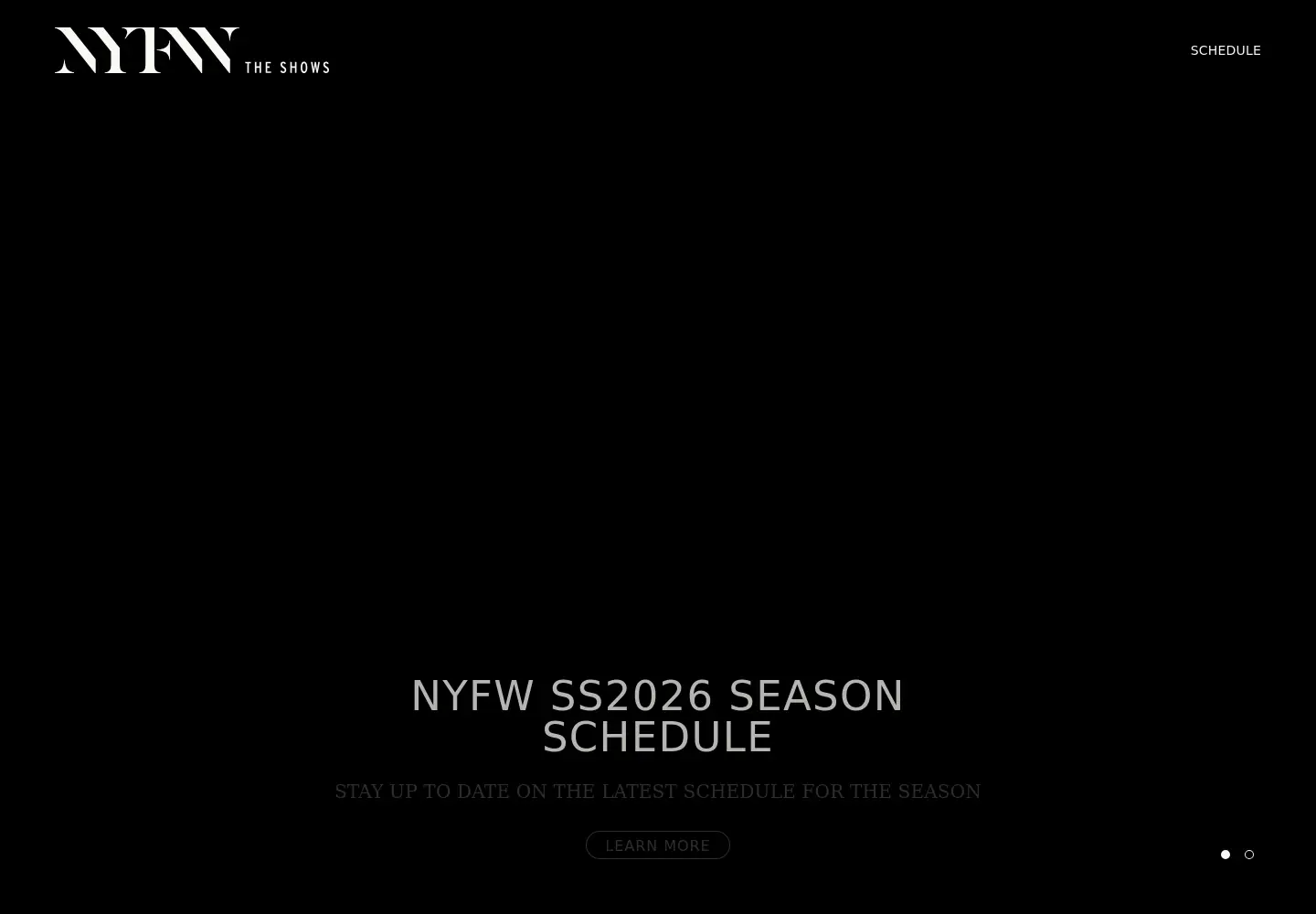 Screenshot of nyfw.com
