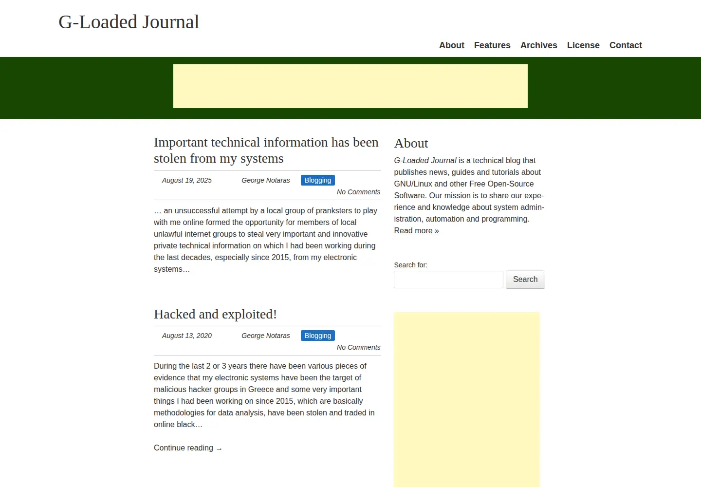 Screenshot of g-loaded.eu