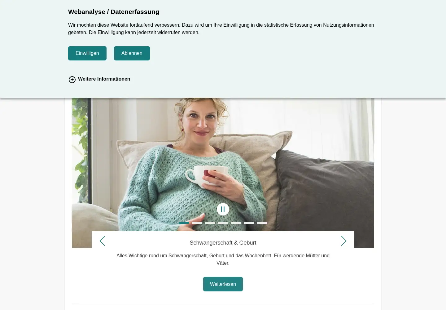 Screenshot of familienplanung.de