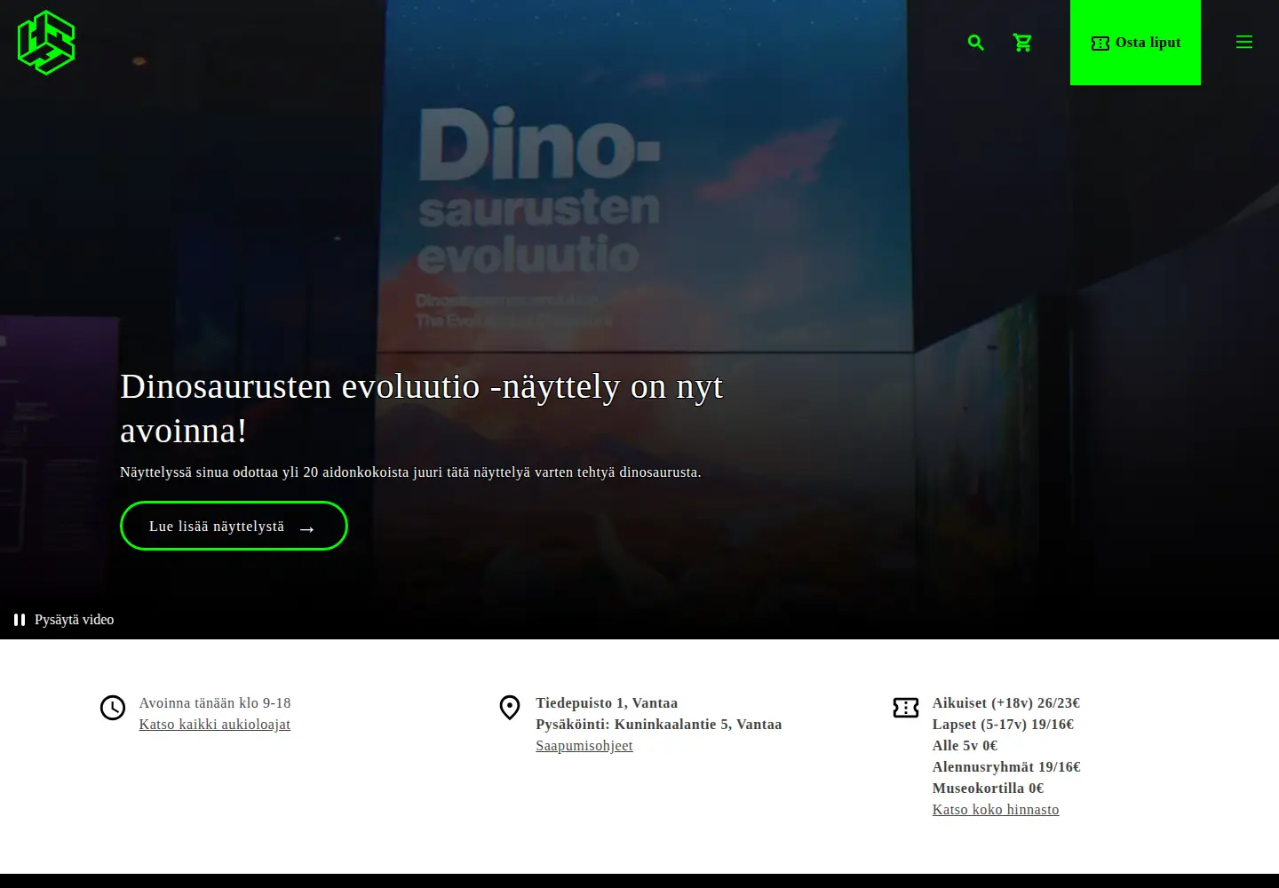 Screenshot of heureka.fi