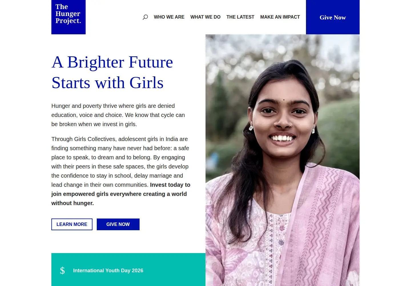 Screenshot of thp.org