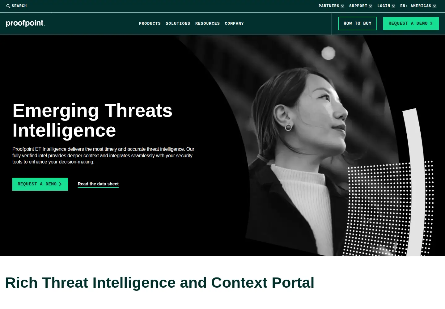 Captured homepage of emergingthreats.net in the current scan