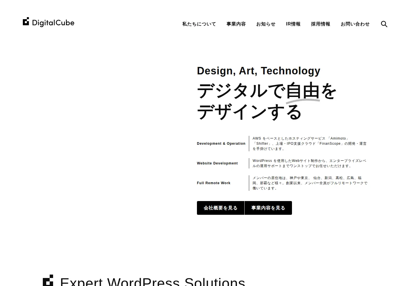 Screenshot of digitalcube.jp
