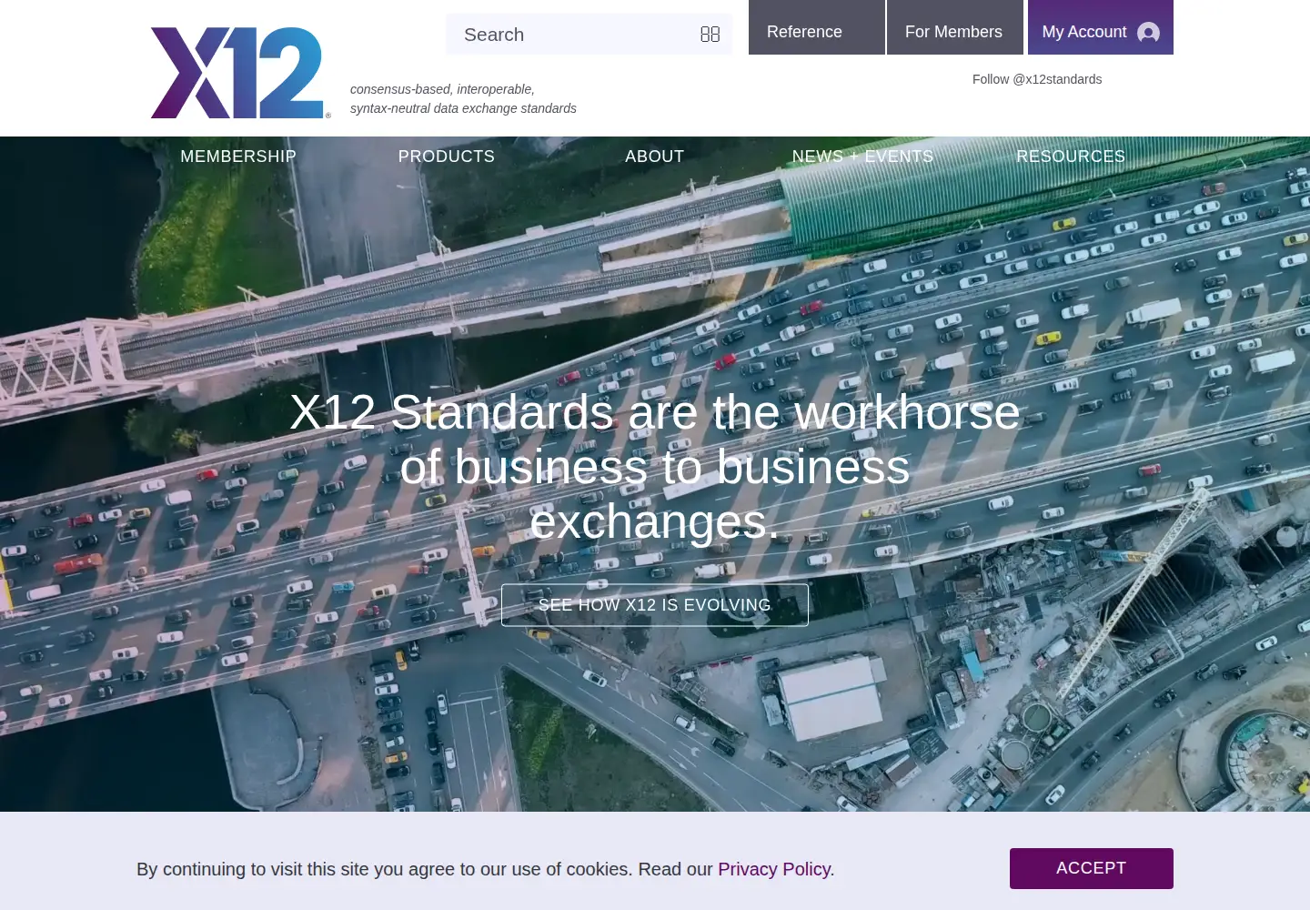 Screenshot of x12.org