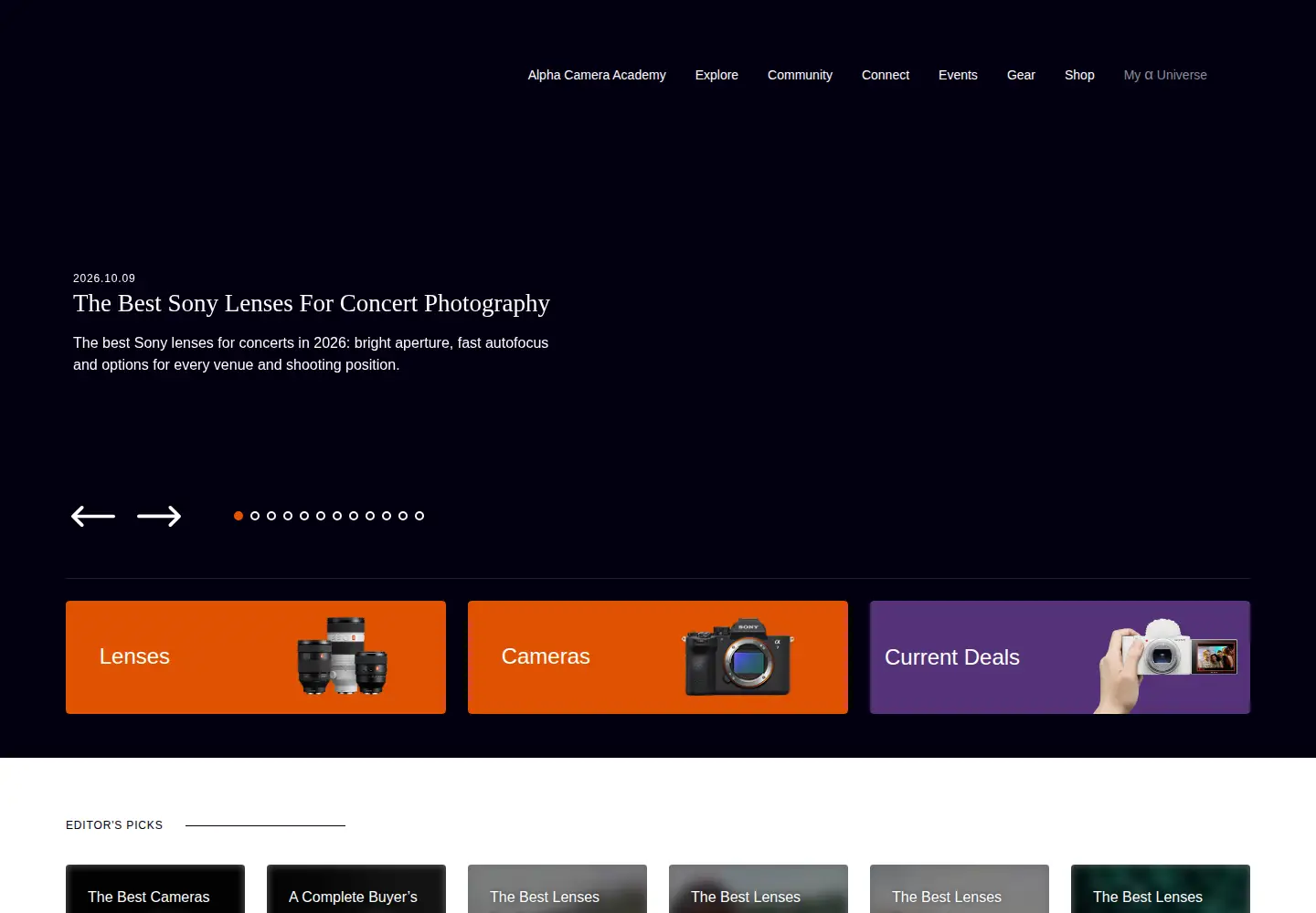 Captured homepage of alphauniverse.com in the current scan