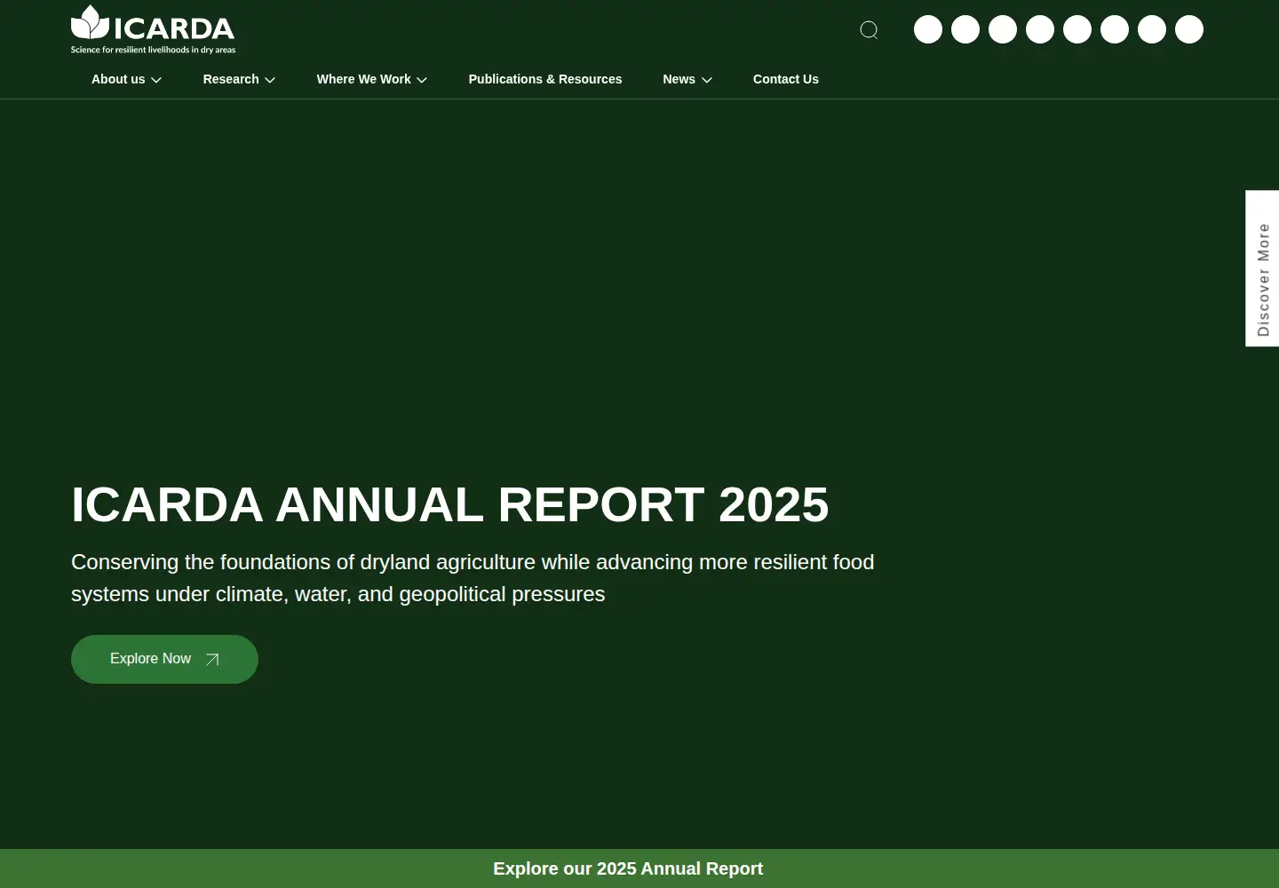 Screenshot of icarda.org